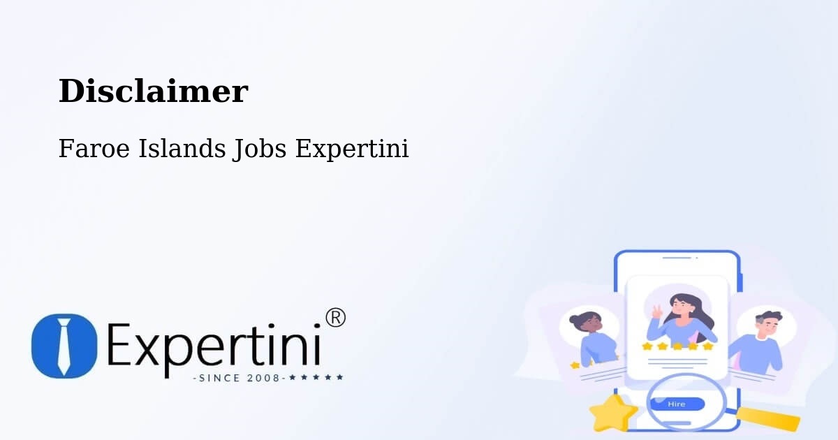 Disclaimer – Porkeri - Faroe Islands Jobs Expertini